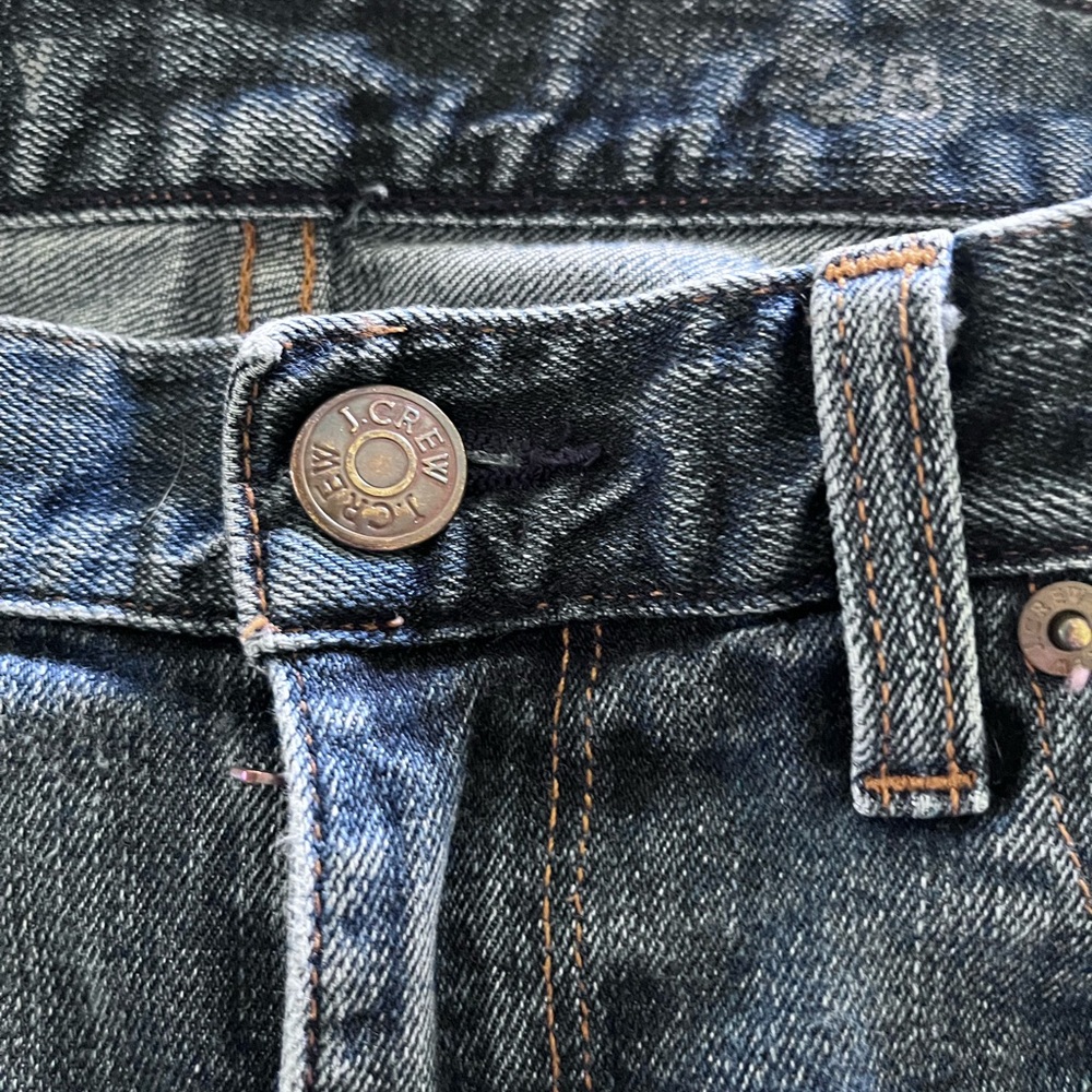 J. Crew Blue Jeans with Classic Indigo and Contrast Stitching
